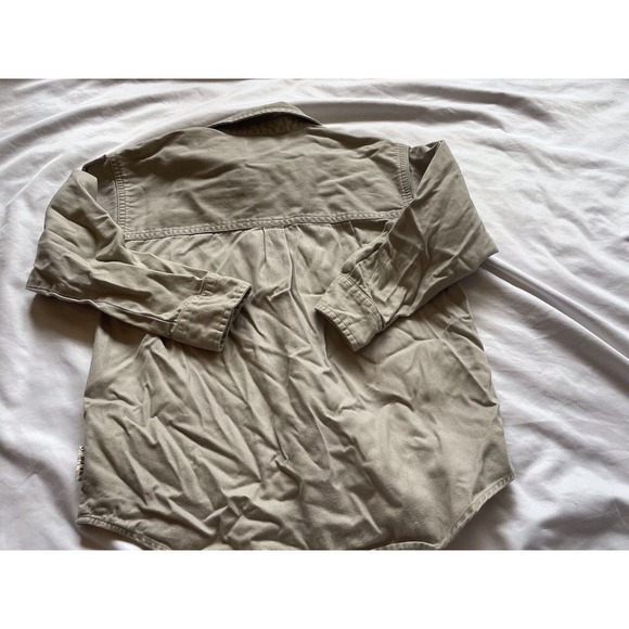 Vintage Gymboree Tan Collared Button Down Pocket Shirt Kids XL 8 - 10 - Picture 4 of 9